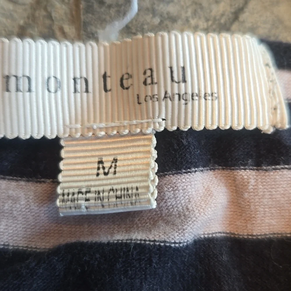 Monteau Black and White Striped Dress - Picture 2 of 2